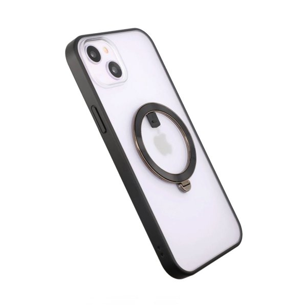 Rvelon iPhone 14 -kuori MagSafe-rengas musta