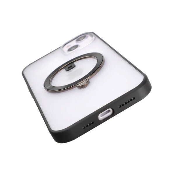 Rvelon iPhone 14 -kuori MagSafe-rengas musta