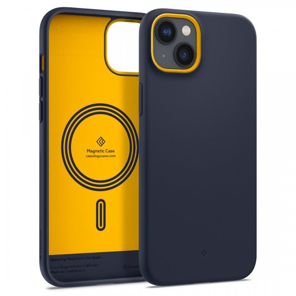 Caseology iPhone 14 -suojakuori Nano Pop Mag Blueberry Navy