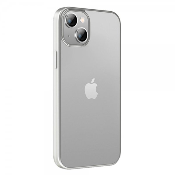 X-Level iPhone 14 -suojakuori Nature Color Series Silver