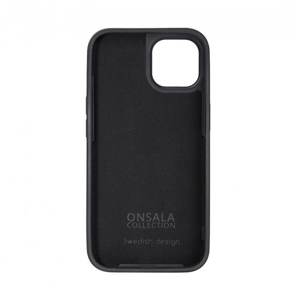 Onsala iPhone 13/iPhone 14 Silikonikuori Musta