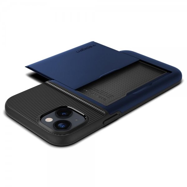 Spigen iPhone 14 -suojakotelo Slim Armor CS, Navy Blue