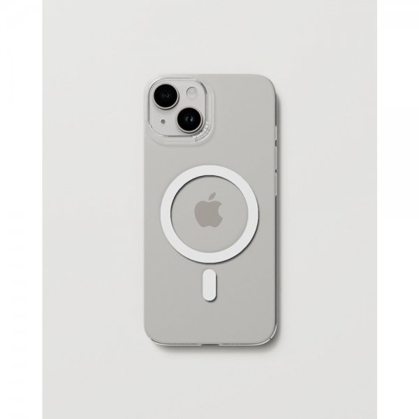 Nudient iPhone 14 -kuori Thin Case MagSafe Läpinäkyvä