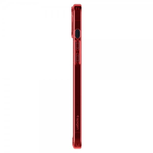 Spigen iPhone 14 Ultra Hybrid -suojakuori, punainen läpinäkyvä