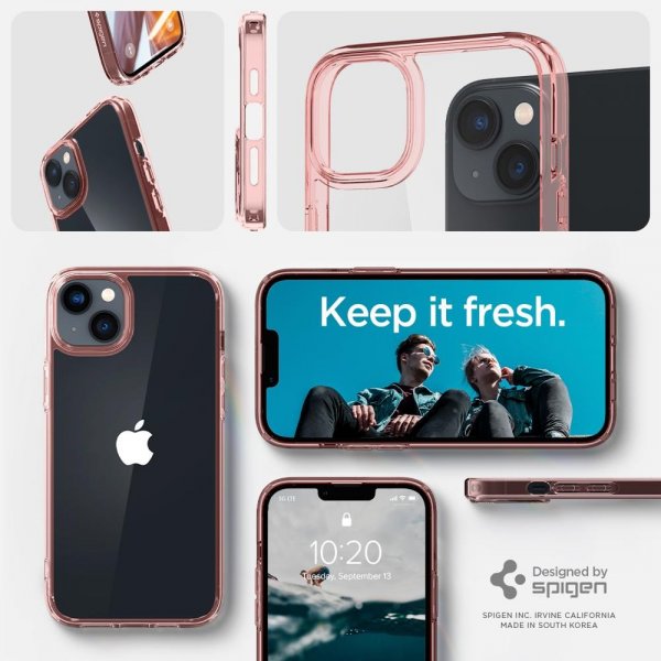 Spigen iPhone 14 Ultra Hybrid -suojakuori, Rose Crystal