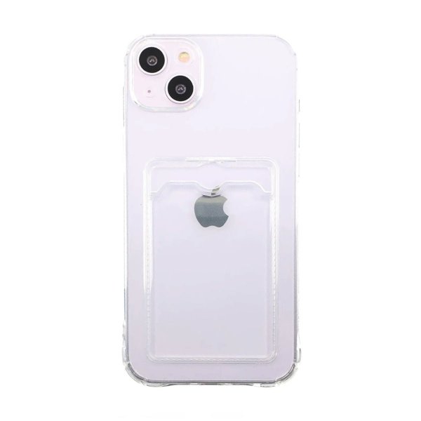 iPhone 14 Kuori Korttipidike Iskunkestävä Läpinäkyvä