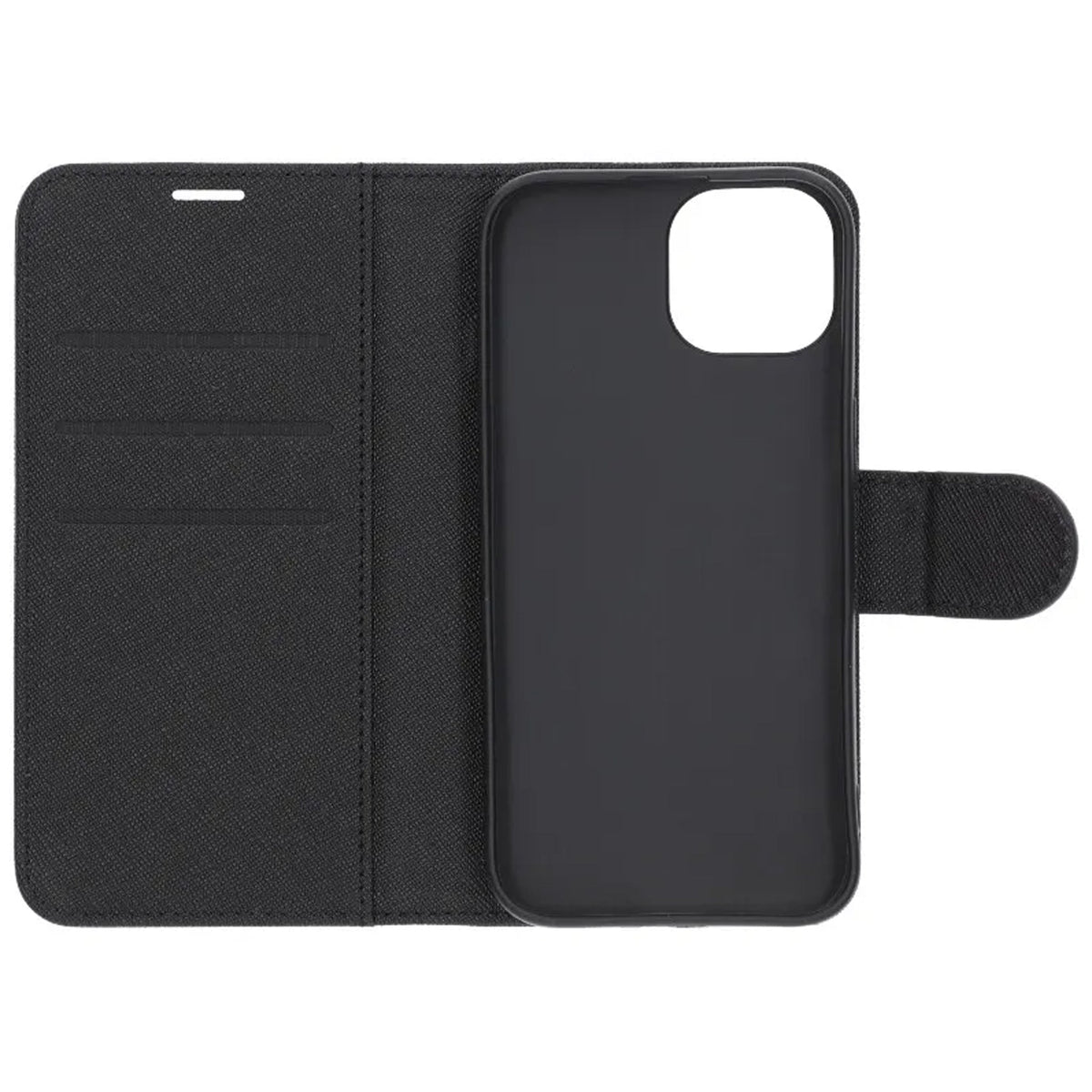 iPhone 15 Kotelo telineellä Musta