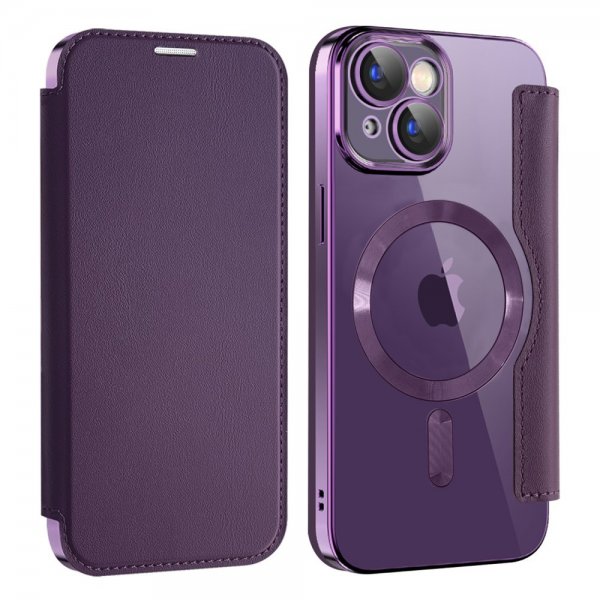 iPhone 15 -kotelo MagSafe, violetti
