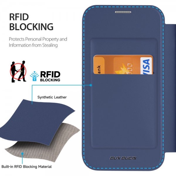 Dux Ducis iPhone 15 Kotelo Skin X Pro Series MagSafe Sininen