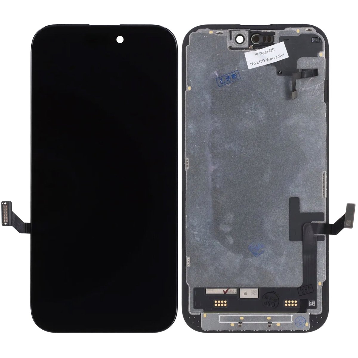 iPhone 15 OLED-näyttö alkuperäinen kokoonpano – diagnostiikka läpäisty