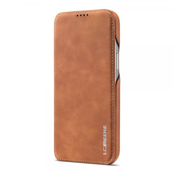 Lc.Imeeke iPhone 15 Plus -suojakotelo Retro Ruskea