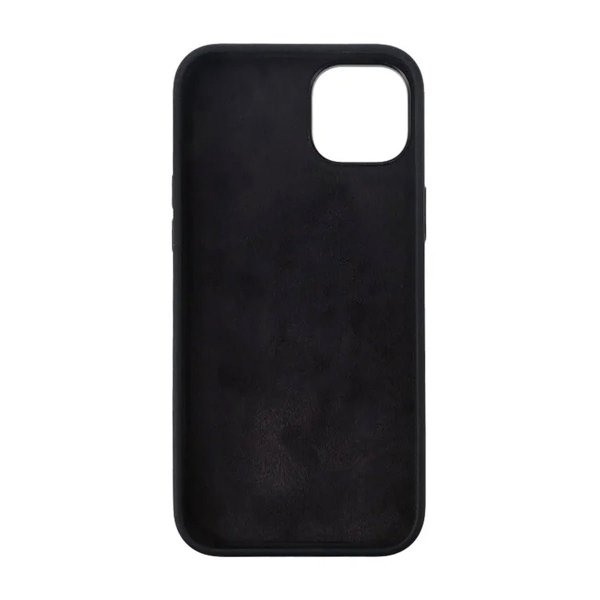Rvelon iPhone 15 Plus -silikonikuori, musta