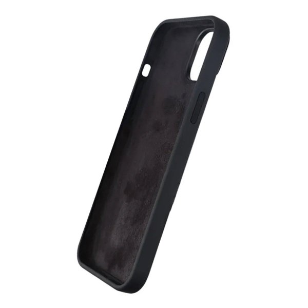 Rvelon iPhone 15 Plus -silikonikuori, musta