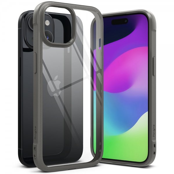 Ringke iPhone 15 Plus Suojakuori Fusion Bold Harmaa