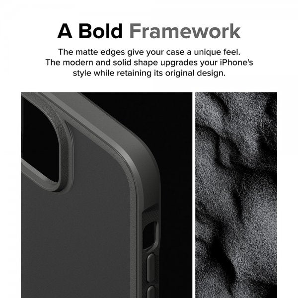 Ringke iPhone 15 Plus Suojakuori Fusion Bold Matta Harmaa