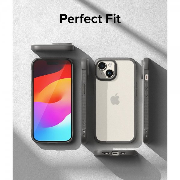 Ringke iPhone 15 Plus Suojakuori Fusion Bold Matta Harmaa
