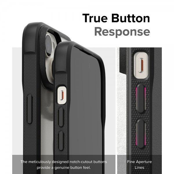 Ringke iPhone 15 Plus -suojakuori Fusion Bold, musta