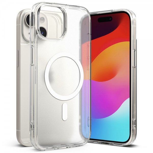 Ringke iPhone 15 Plus Suojakuori Fusion Magnetic Matte Clear