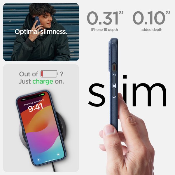 Spigen iPhone 15 Plus Suojakuori Mag Armor MagFit Matte Black