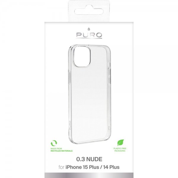 Puro iPhone 14 Plus/iPhone 15 Plus Suojakuori Nude Transparent