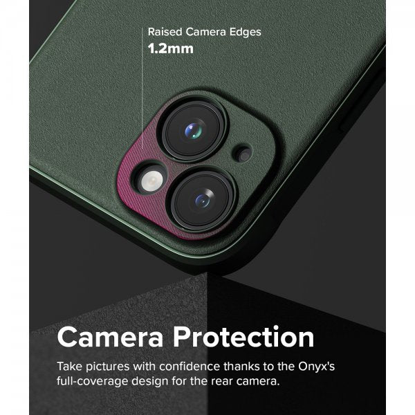 Ringke iPhone 15 Plus Suojakuori Onyx Tummanvihreä
