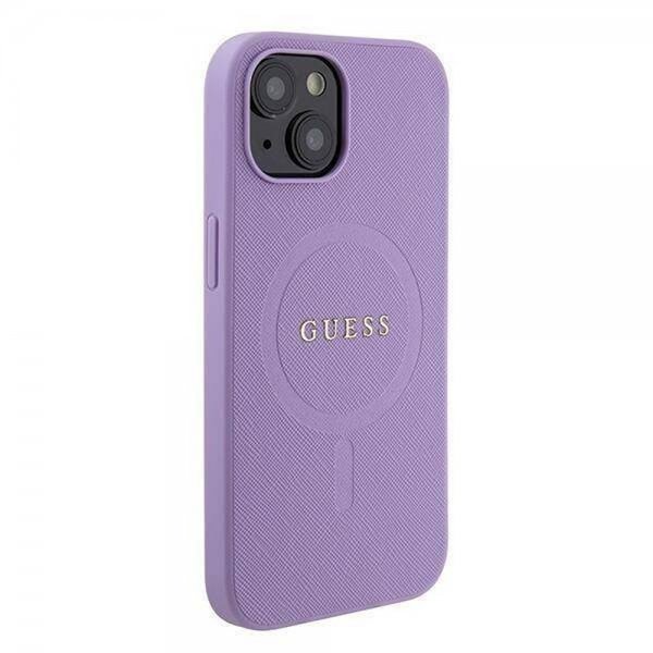 Guess iPhone 15 Plus Suojakuori Saffiano MagSafe Violetti