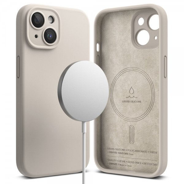 Ringke iPhone 15 Plus Suojakuori silikoninen magneettikivi
