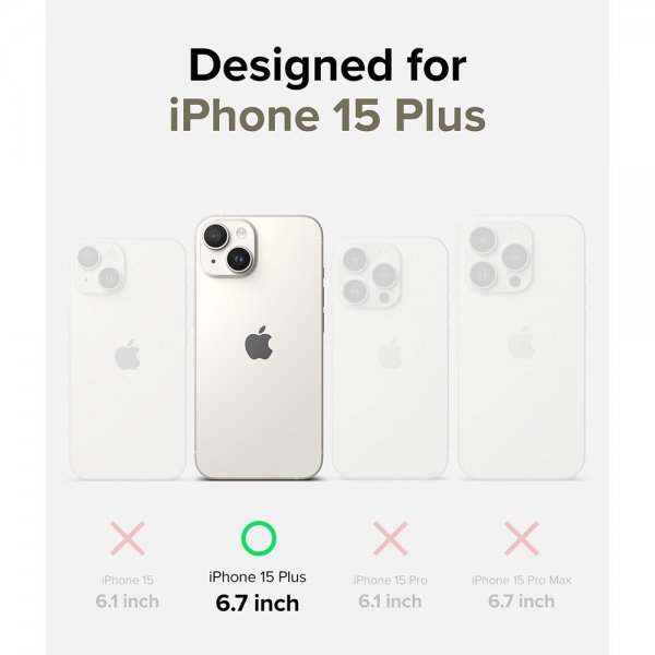 Ringke iPhone 15 Plus Suojakuori silikoninen magneettikivi