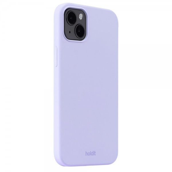 holdit iPhone 15 Plus -silikonikuori, laventeli