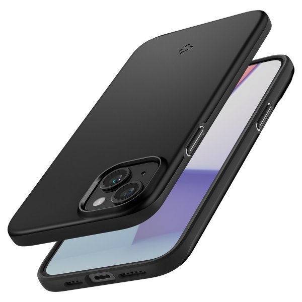 Spigen iPhone 15 Plus Suojakuori Thin Fit Musta