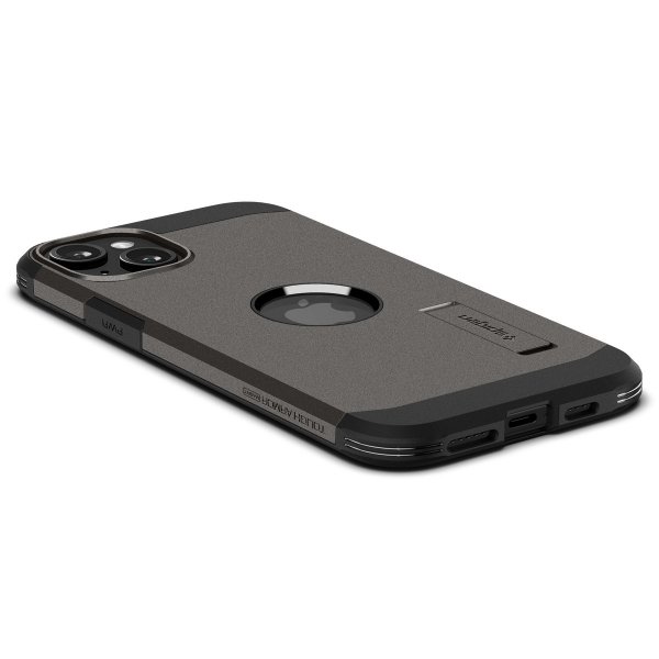 Spigen iPhone 15 Plus Suojakuori Tough Armor MagFit Gunmetal