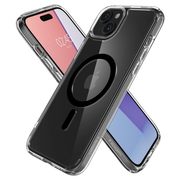 Spigen iPhone 15 Plus Suojakuori Ultra Hybrid MagFit Musta
