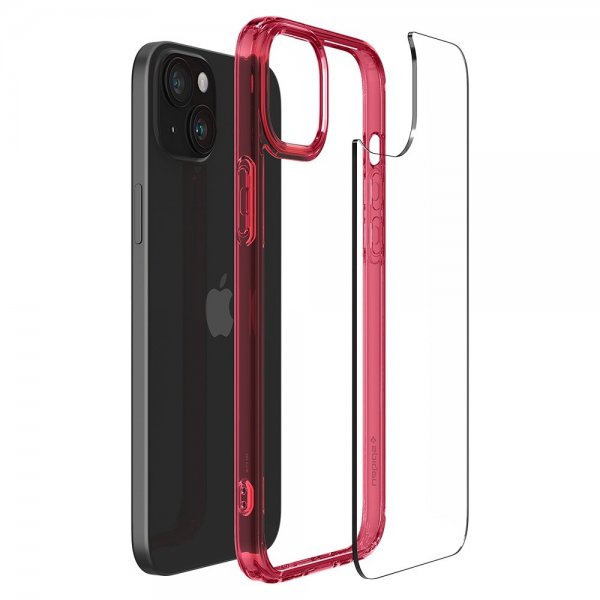 Spigen iPhone 15 Plus Suojakuori Ultra Hybrid Red Crystal
