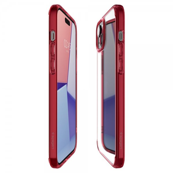 Spigen iPhone 15 Plus Suojakuori Ultra Hybrid Red Crystal