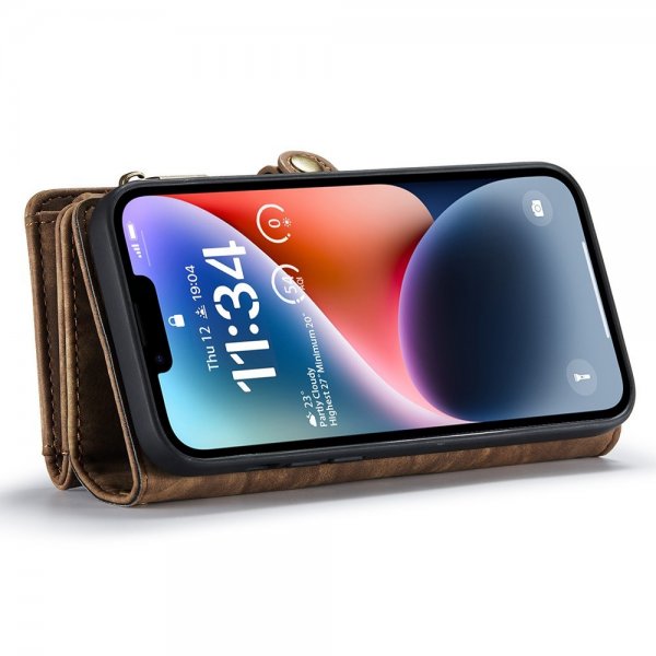 CaseMe iPhone 15 Pro Kotelo 008 Series Irrotettava Kuori Ruskea