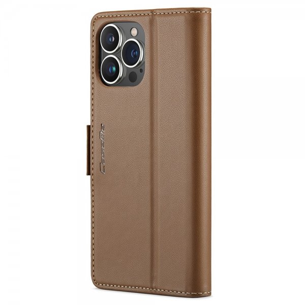 CaseMe iPhone 15 Pro -kotelo 023 Series Ruskea