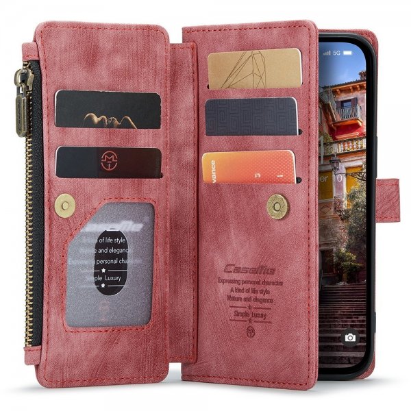 CaseMe iPhone 15 Pro -suojakuori C30 Series Punainen