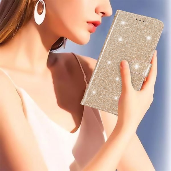 iPhone 15 Pro Kotelo Kimalteleva Kulta