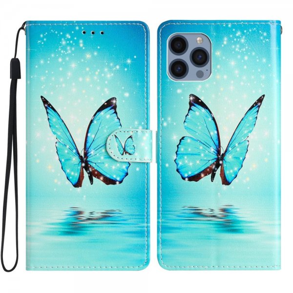 iPhone 15 Pro Kotelo Kuva Sininen Perhonen