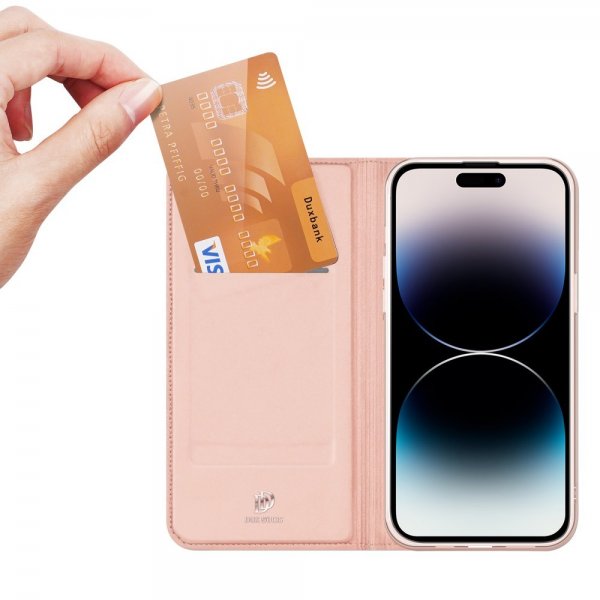 Dux Ducis iPhone 15 Pro -suojakuori Skin Pro Series, pinkki