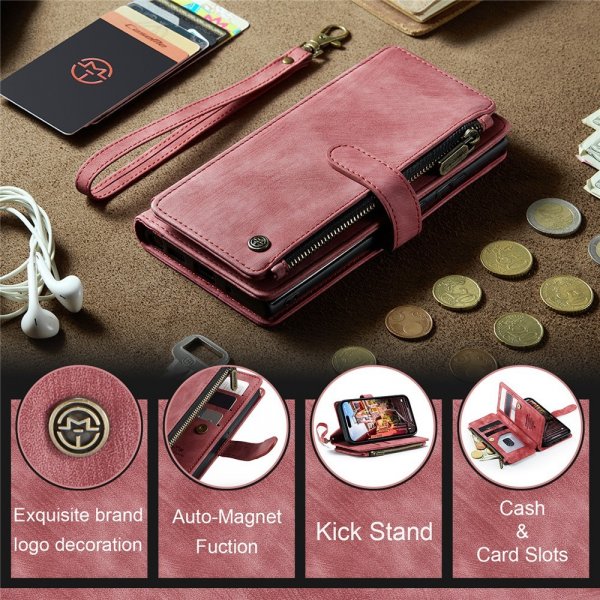 CaseMe iPhone 15 Pro Max -suojakotelo, C30 Series, punainen