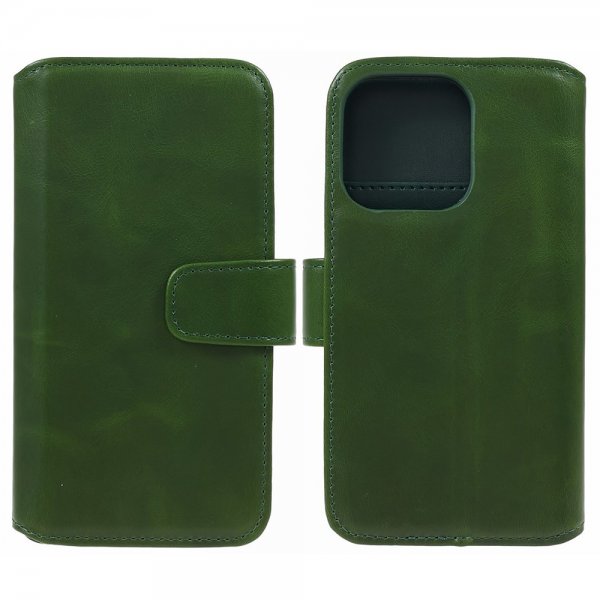Nordic Covers iPhone 15 Pro Max - Essential nahkakotelo, Juniper Green