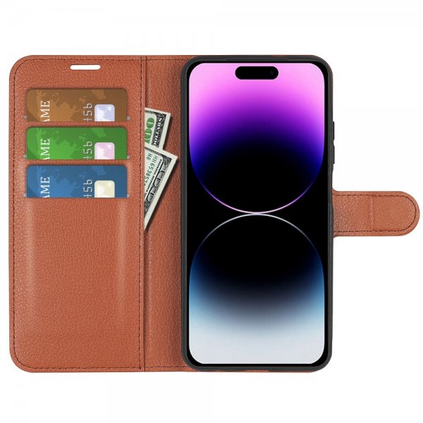 iPhone 15 Pro Max Litsi Ruskea Kotelo