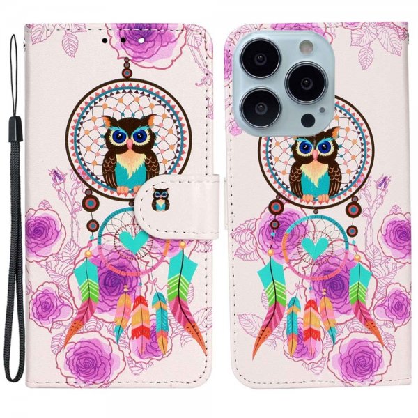 iPhone 15 Pro Max Kuori Pöllö Unisieppari -kuviolla