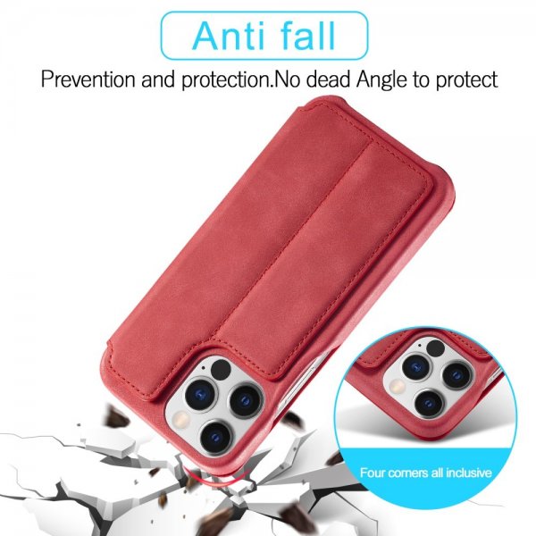 Lc.Imeeke iPhone 15 Pro Max -suojakuori retro punainen