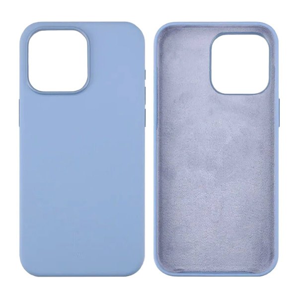 Rvelon iPhone 15 Pro Max Kuori Silikoni Vaaleansininen