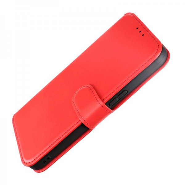 Rvelon iPhone 15 Pro Max Aito Nahkakuori Punainen