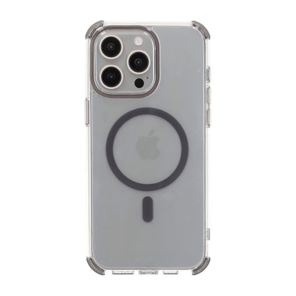 Rvelon iPhone 15 Pro Max Kuori Vahvistetut Kulmat Harmaa