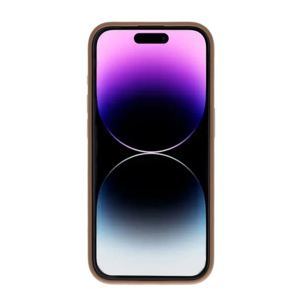 Rvelon iPhone 15 Pro Max Kuori Pyörivä MagSafe Jalusta Ruskea
