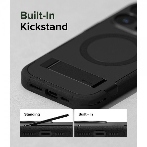 Ringke iPhone 15 Pro Max -suojakuori Alles MagSafe Musta